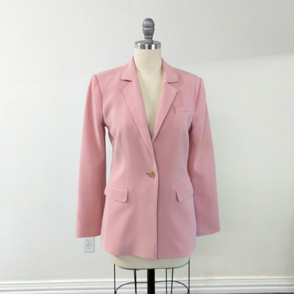 Elizabeth & James Carson One Button Single Breasted Blazer Pink 2 Business work - Picture 3 of 9